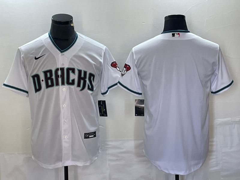 Men Arizona Diamondback Blank White Game Nike 2023 MLB Jersey->arizona diamondback->MLB Jersey